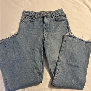 Zara Raw Hem Jeans